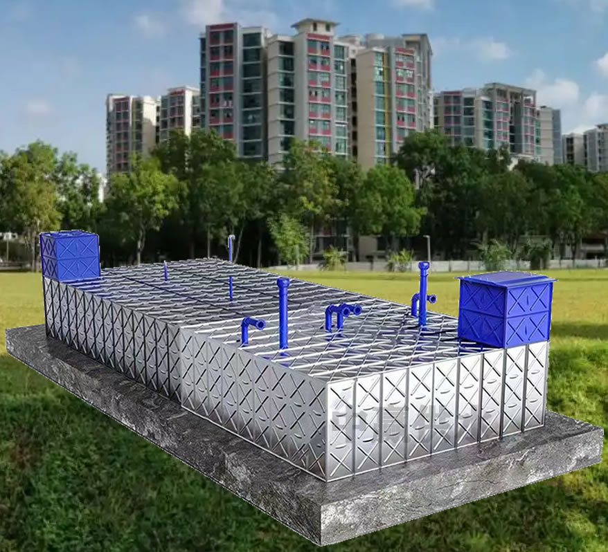 裝配式消防一體化泵站地下安裝方式減少噪音和熱量排放